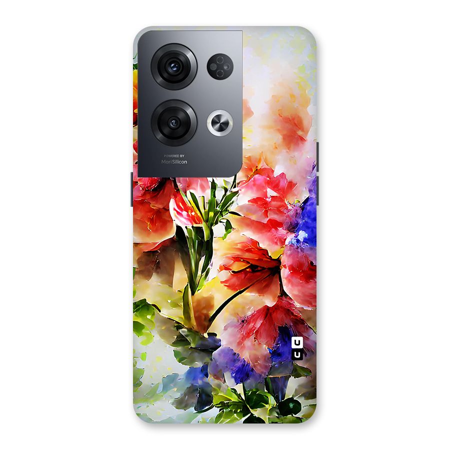 Colorful Flowers Fine Art Back Case for Oppo Reno8 Pro 5G