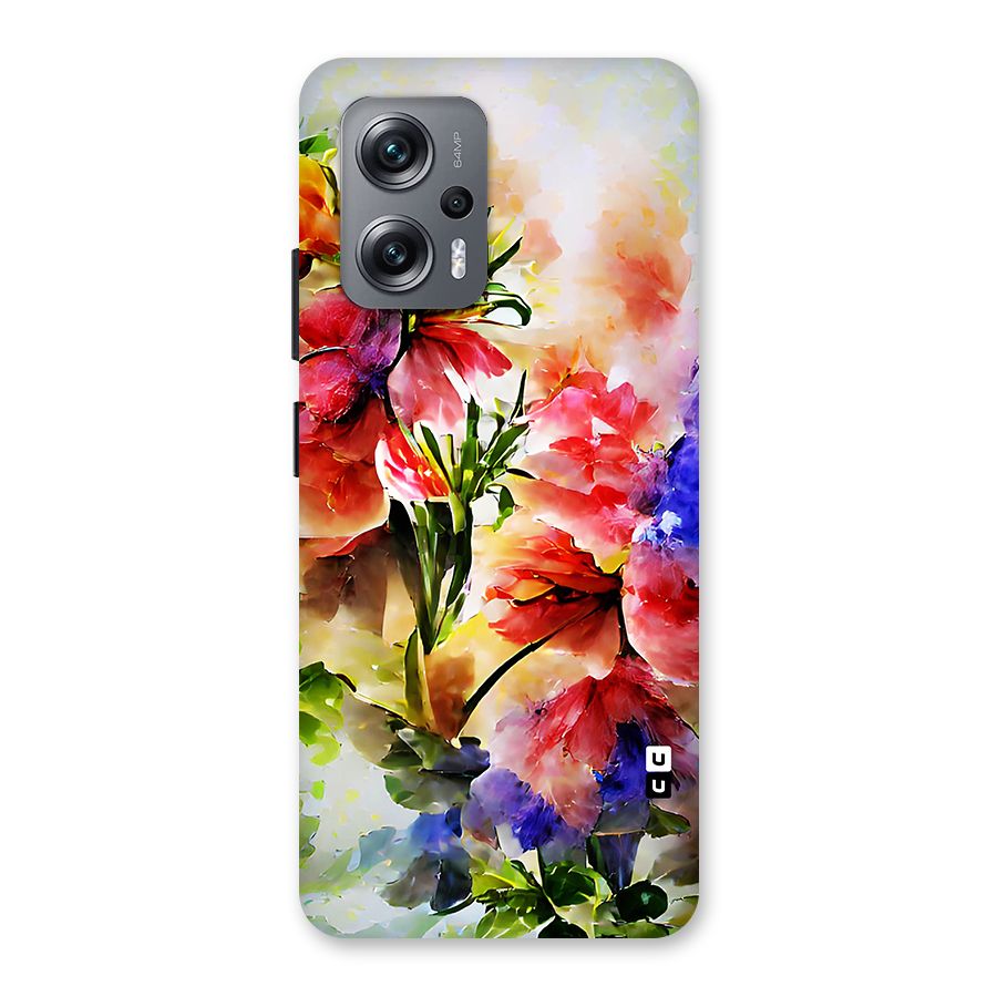 Colorful Flowers Fine Art Back Case for Redmi K50i