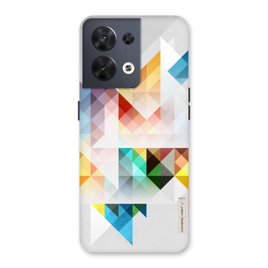 Colorful Geometric Art Back Case for Oppo Reno8 5G