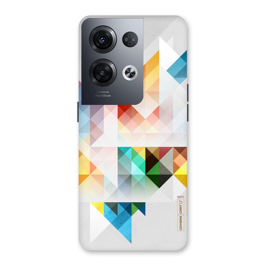 Colorful Geometric Art Back Case for Oppo Reno8 Pro 5G