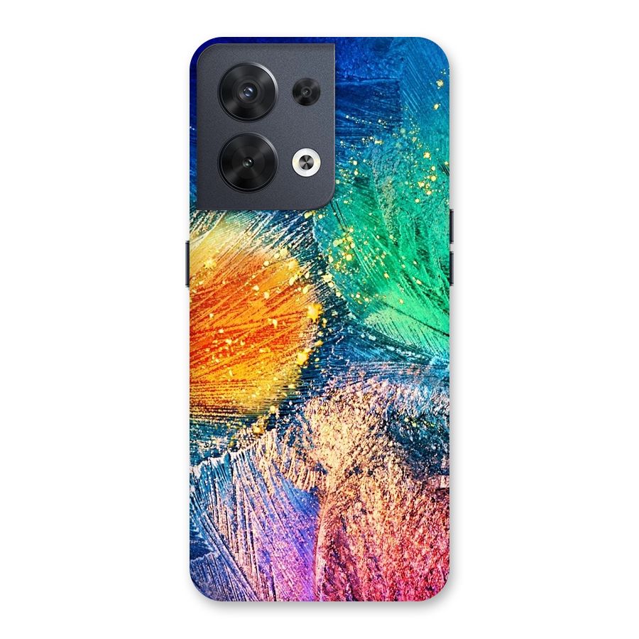 Colorful Leafs Vibrant Back Case for Oppo Reno8 5G