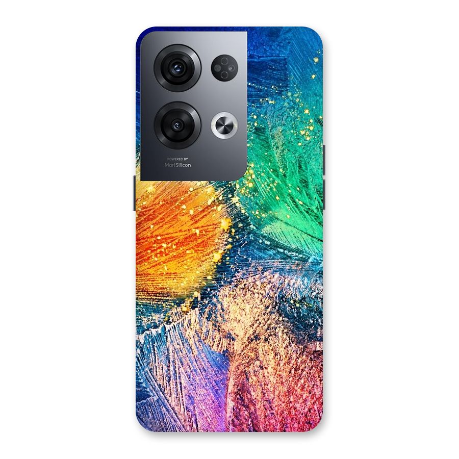 Colorful Leafs Vibrant Back Case for Oppo Reno8 Pro 5G