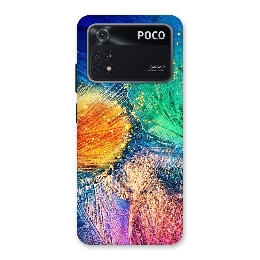 Colorful Leafs Vibrant Back Case for Poco M4 Pro 4G