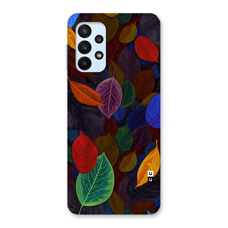 Colorful Leaves Pattern Back Case for Galaxy A23
