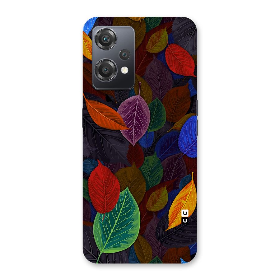 Colorful Leaves Pattern Back Case for OnePlus Nord CE 2 Lite 5G