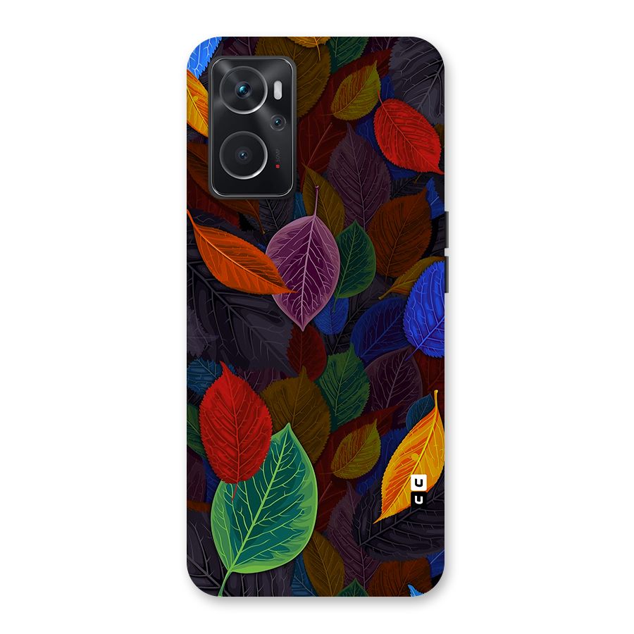 Colorful Leaves Pattern Back Case for Oppo K10 4G