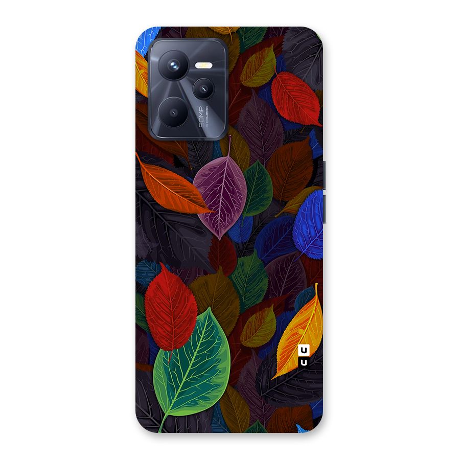 Colorful Leaves Pattern Back Case for Realme C35