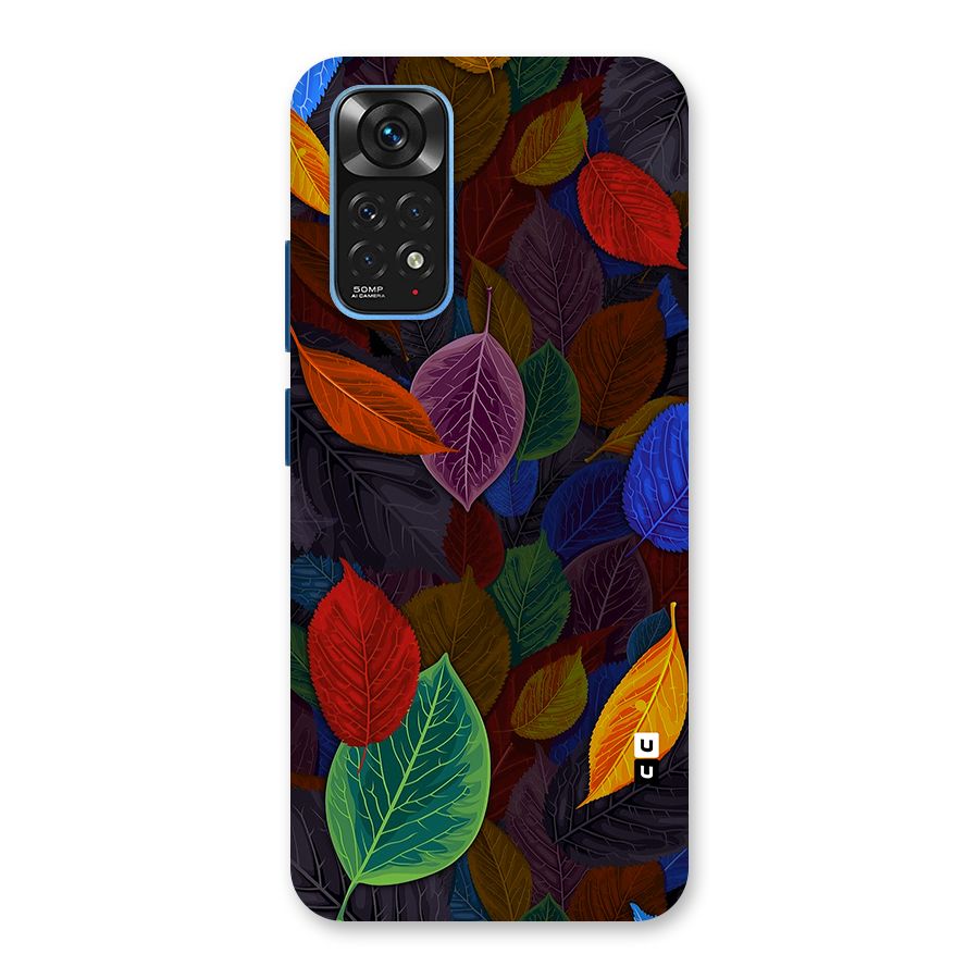 Colorful Leaves Pattern Back Case for Redmi Note 11S