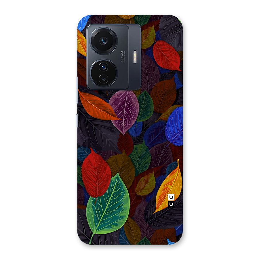 Colorful Leaves Pattern Back Case for Vivo T1 Pro
