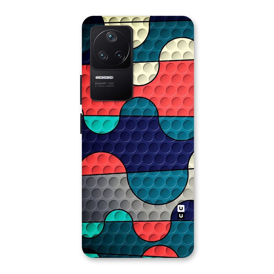 Colorful Puzzle Design Back Case for Poco F4 5G