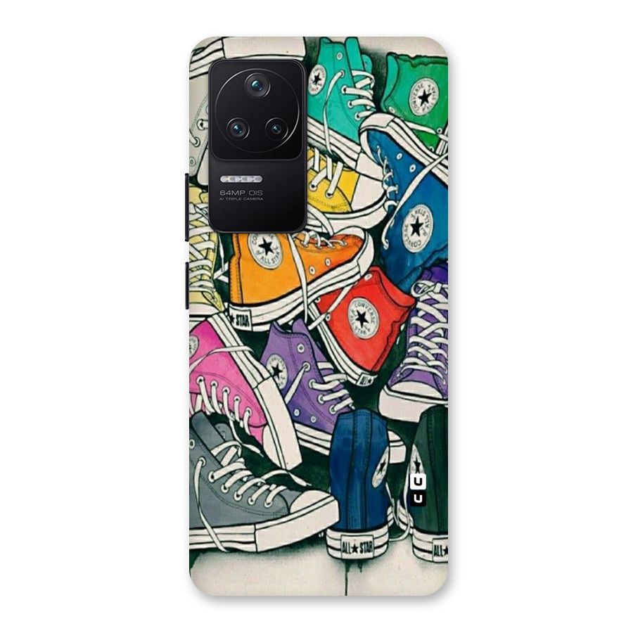 Colorful Shoes Back Case for Poco F4 5G