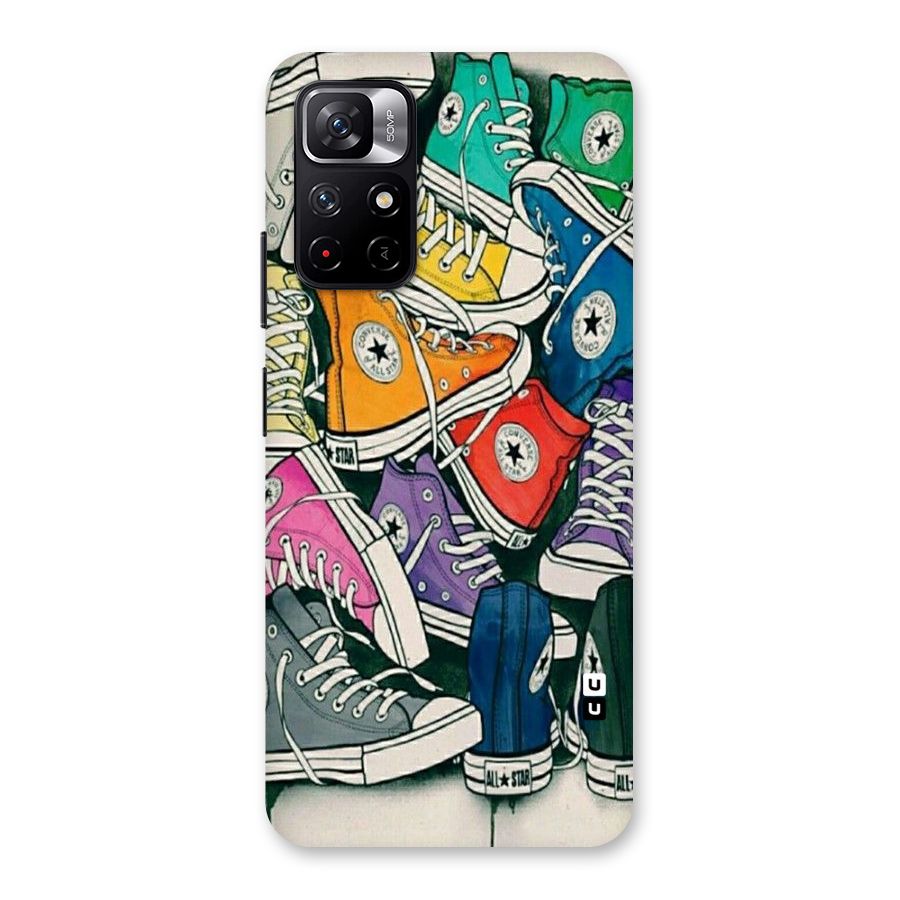 Colorful Shoes Back Case for Redmi Note 11T 5G