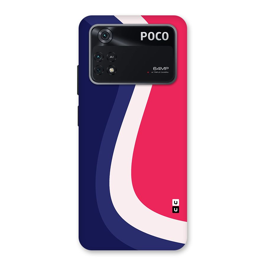 Colorful Wavy Print Back Case for Poco M4 Pro 4G