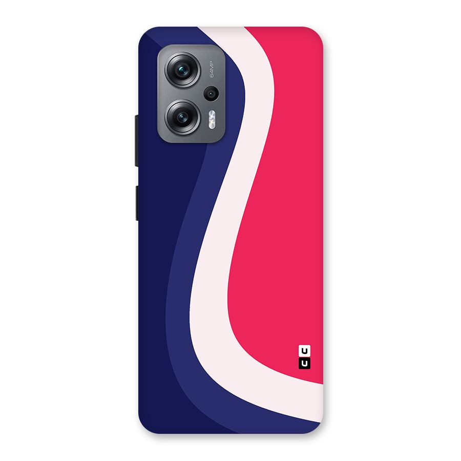 Colorful Wavy Print Back Case for Redmi K50i