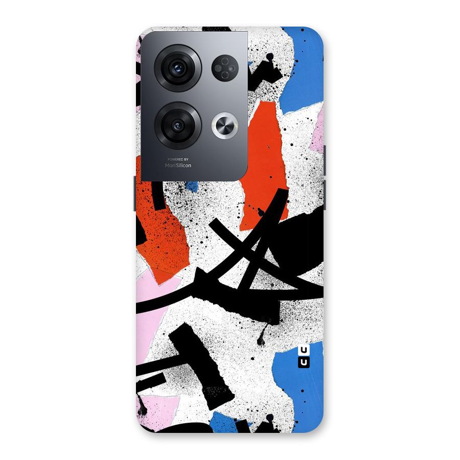 Coloured Abstract Art Back Case for Oppo Reno8 Pro 5G