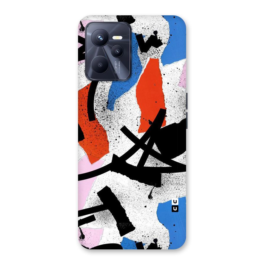 Coloured Abstract Art Back Case for Realme C35