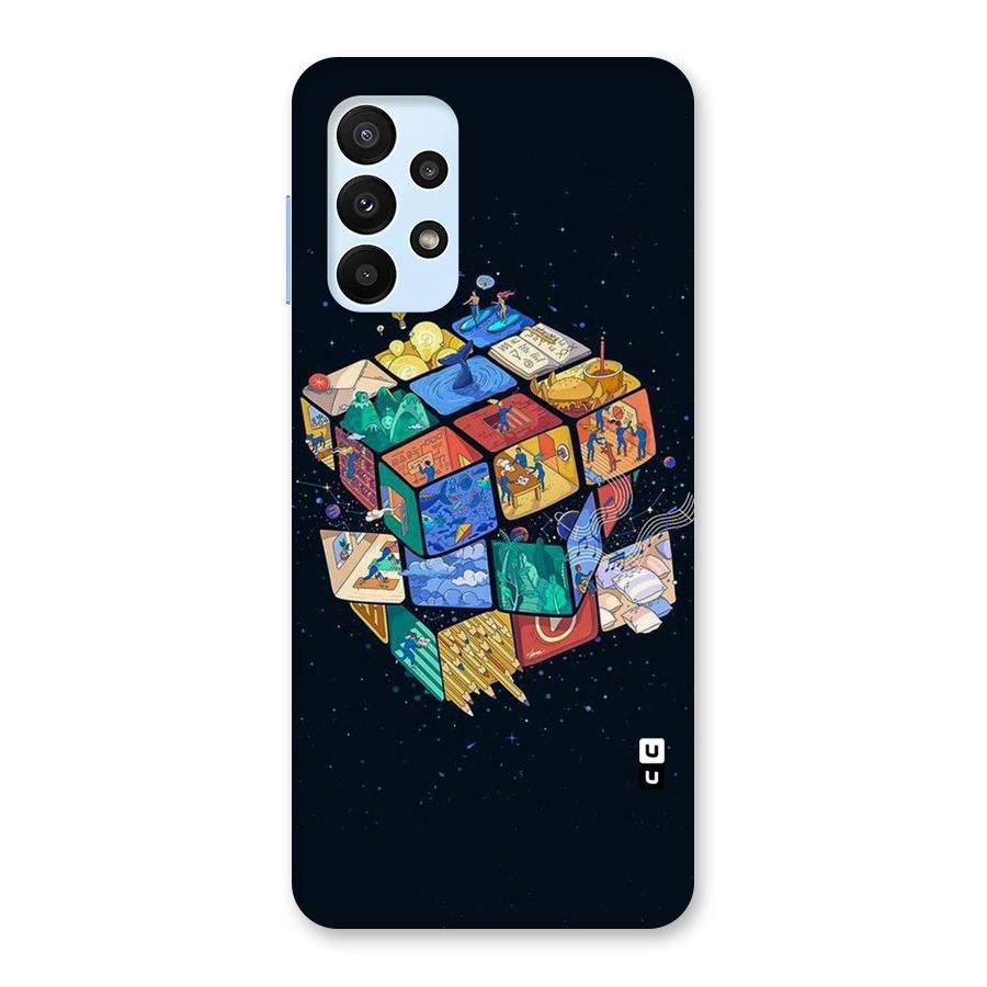 Coloured Rubic Back Case for Galaxy A23