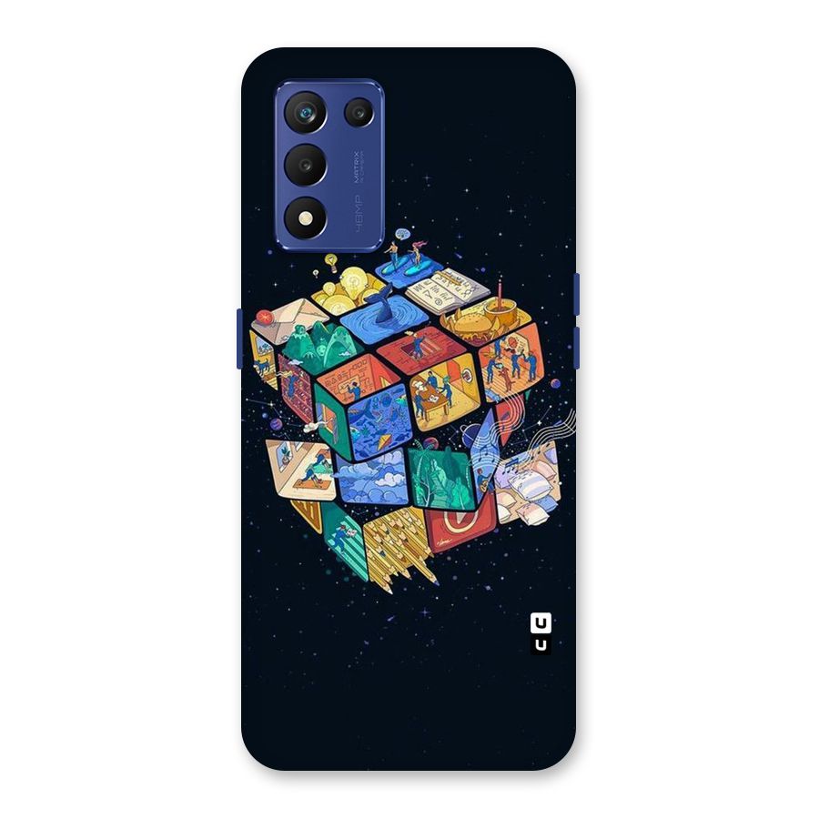 Coloured Rubic Back Case for Realme 9 5G Speed