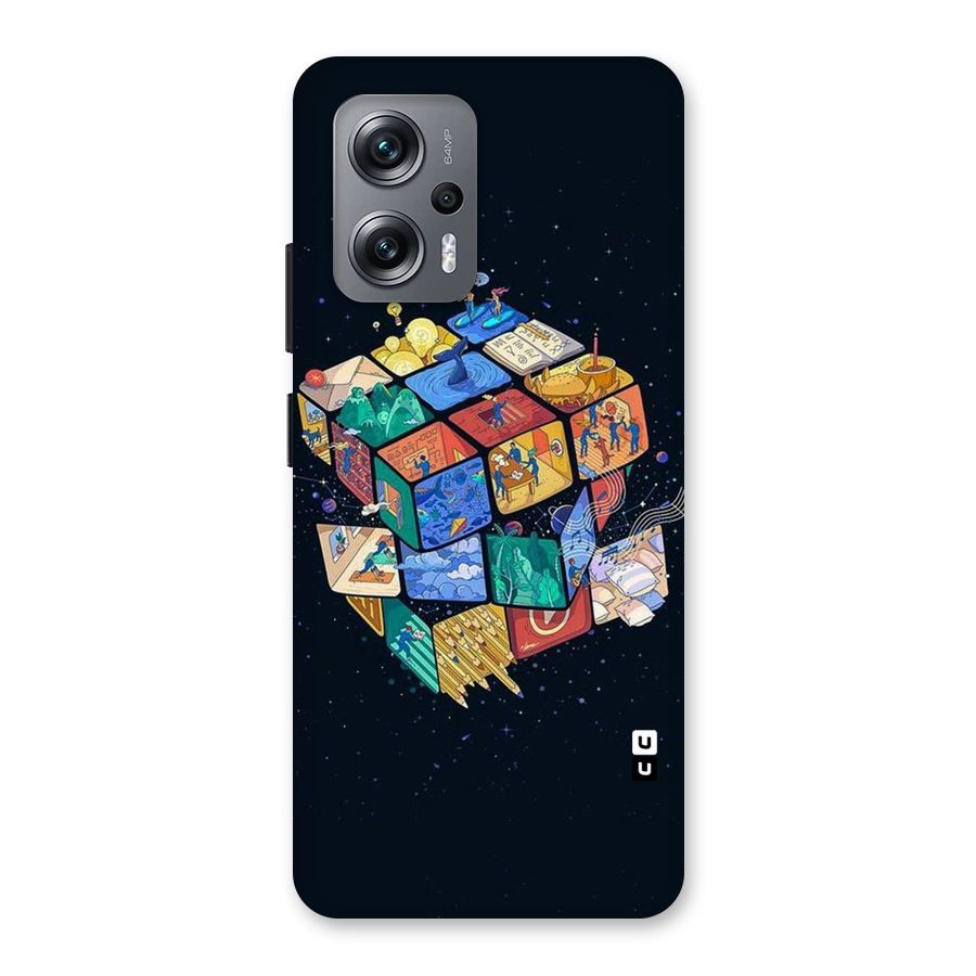 Coloured Rubic Back Case for Redmi K50i