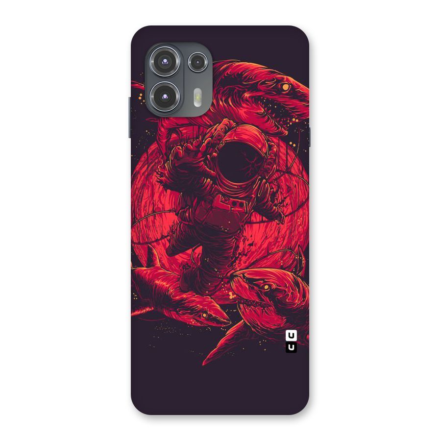 Coloured Spaceman Back Case for Motorola Edge 20 Fusion