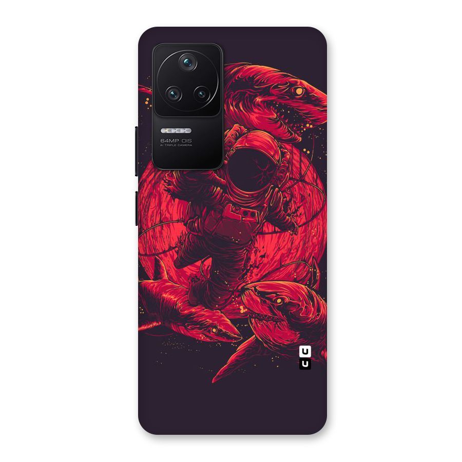 Coloured Spaceman Back Case for Poco F4 5G
