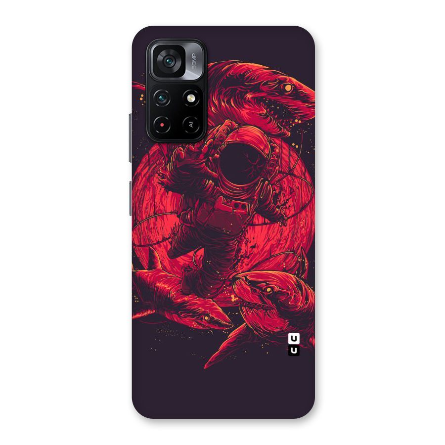 Coloured Spaceman Back Case for Poco M4 Pro 5G