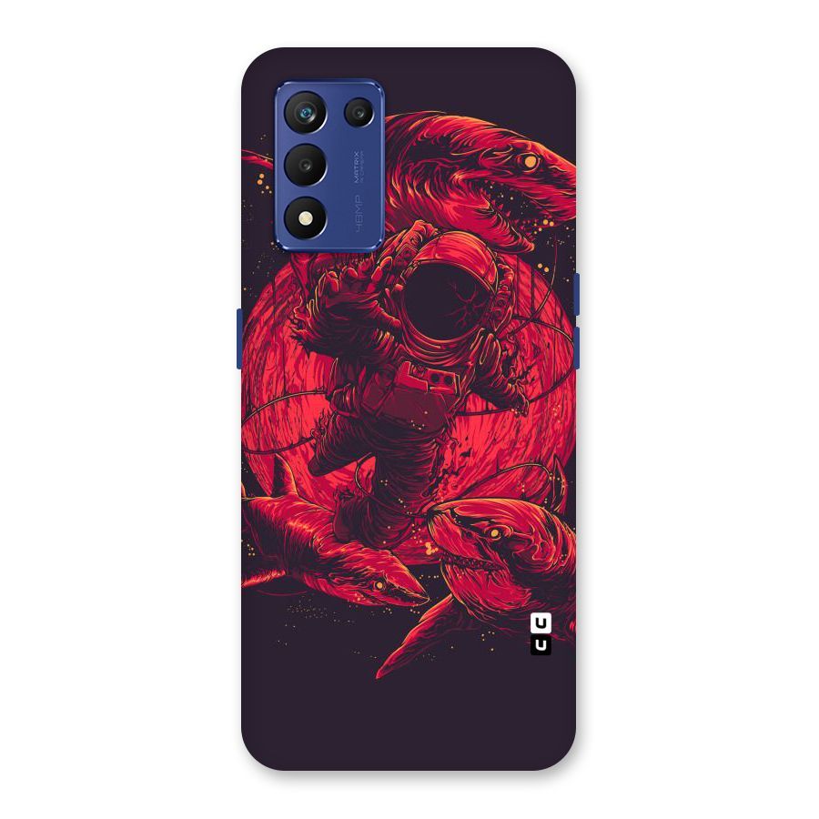 Coloured Spaceman Back Case for Realme 9 5G Speed