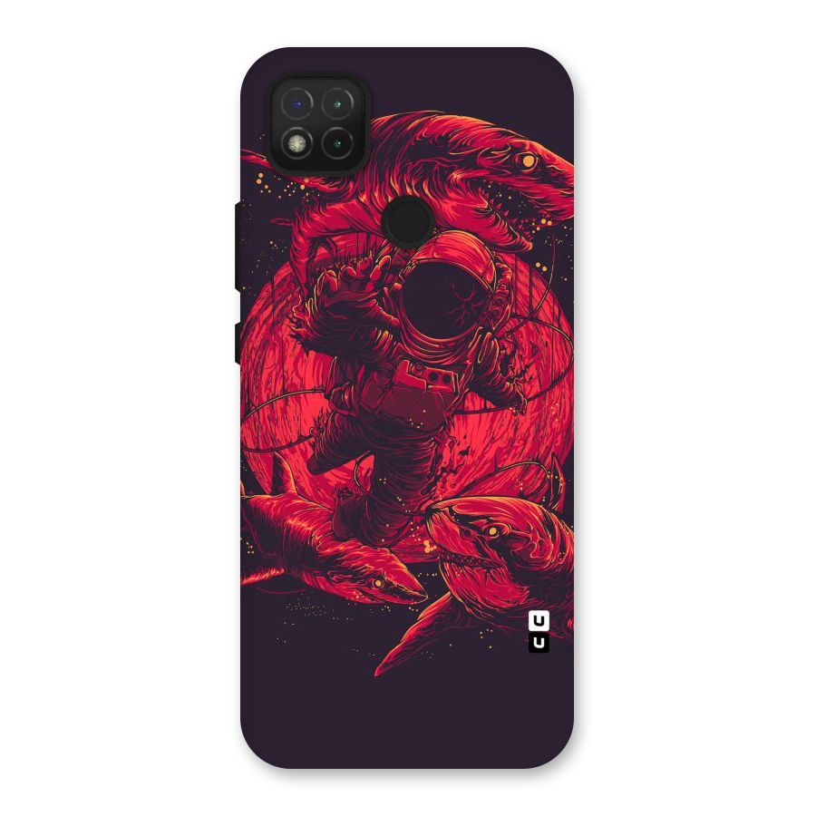 Coloured Spaceman Back Case for Redmi 9 Activ
