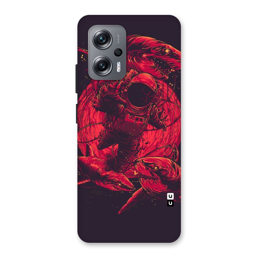 Coloured Spaceman Back Case for Redmi K50i