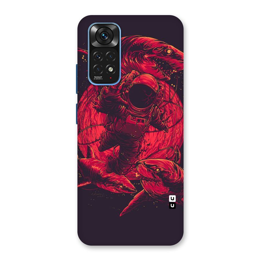 Coloured Spaceman Back Case for Redmi Note 11S