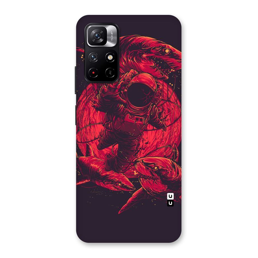 Coloured Spaceman Back Case for Redmi Note 11T 5G
