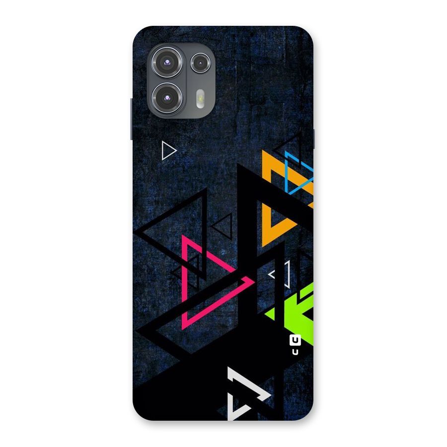 Coloured Triangles Back Case for Motorola Edge 20 Fusion