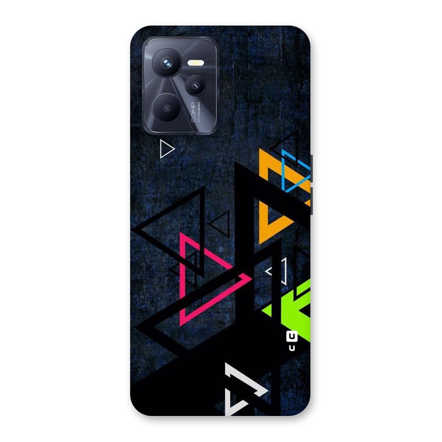 Coloured Triangles Back Case for Realme C35