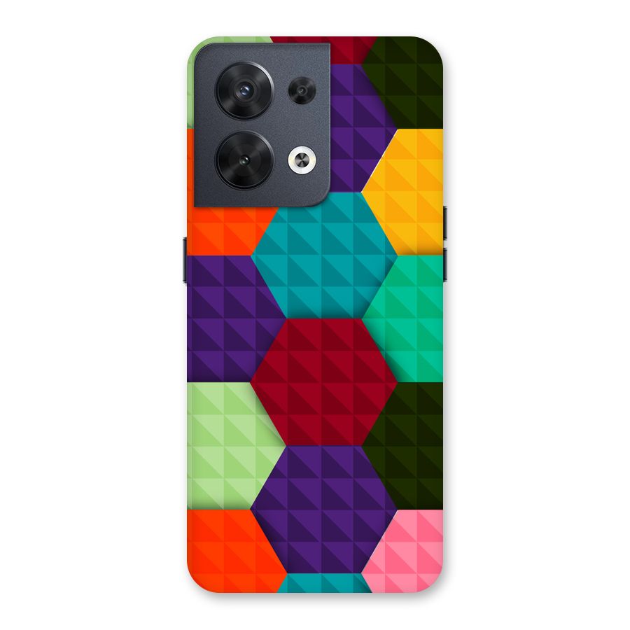 Colourful Abstract Back Case for Oppo Reno8 5G