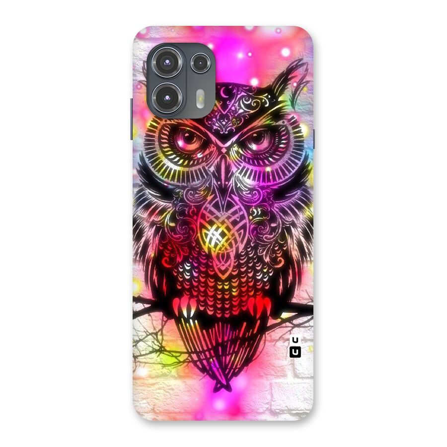 Colourful Owl Back Case for Motorola Edge 20 Fusion