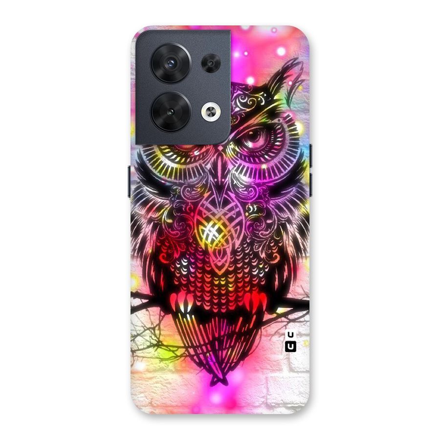Colourful Owl Back Case for Oppo Reno8 5G