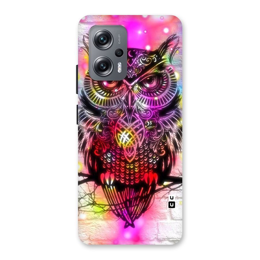 Colourful Owl Back Case for Redmi K50i