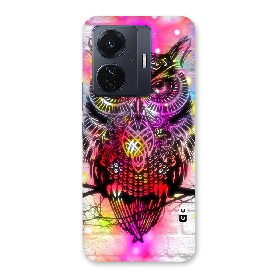 Colourful Owl Back Case for Vivo T1 Pro