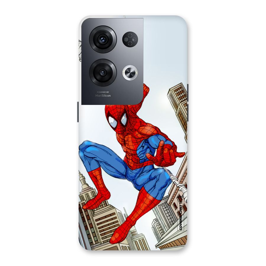 Comic Spider Man Back Case for Oppo Reno8 Pro 5G