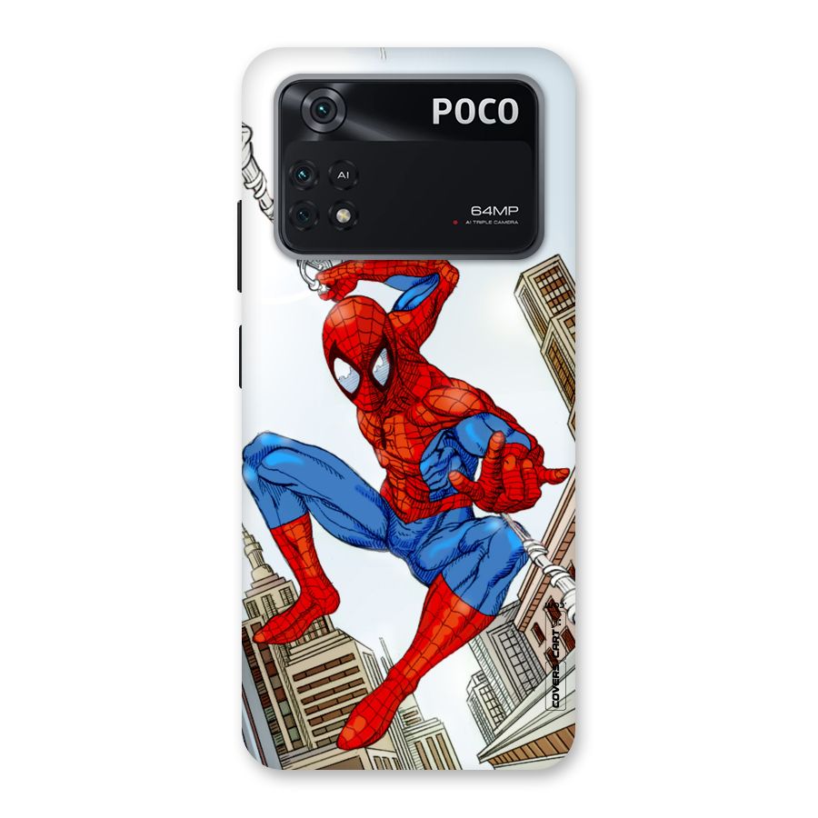 Comic Spider Man Back Case for Poco M4 Pro 4G