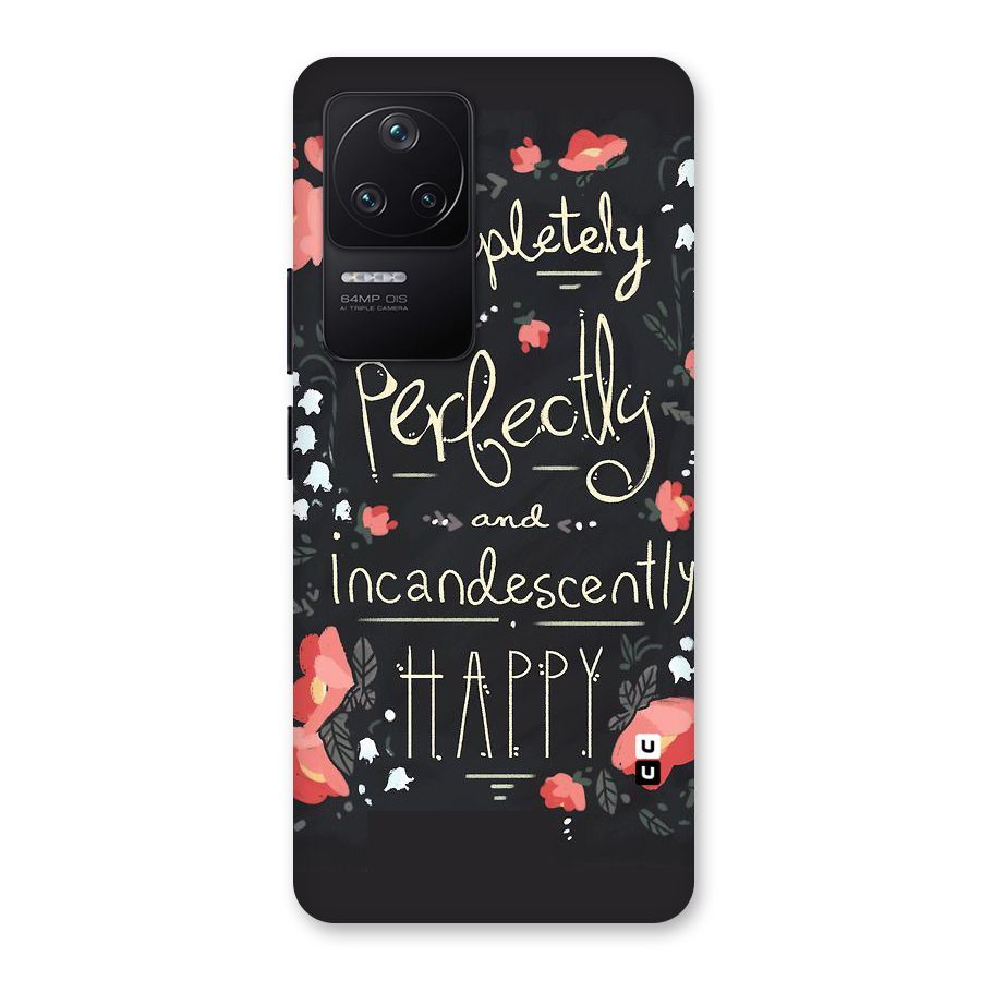 Completely Happy Back Case for Poco F4 5G