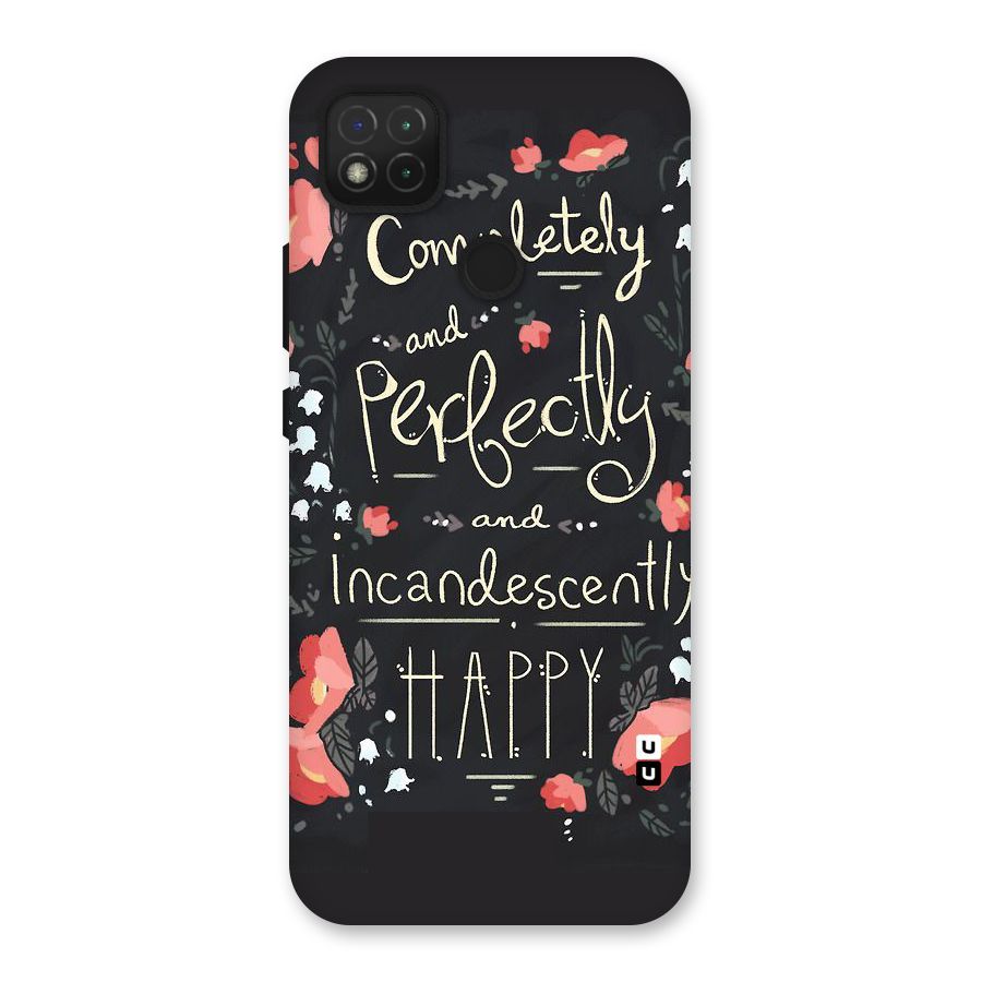 Completely Happy Back Case for Redmi 9 Activ