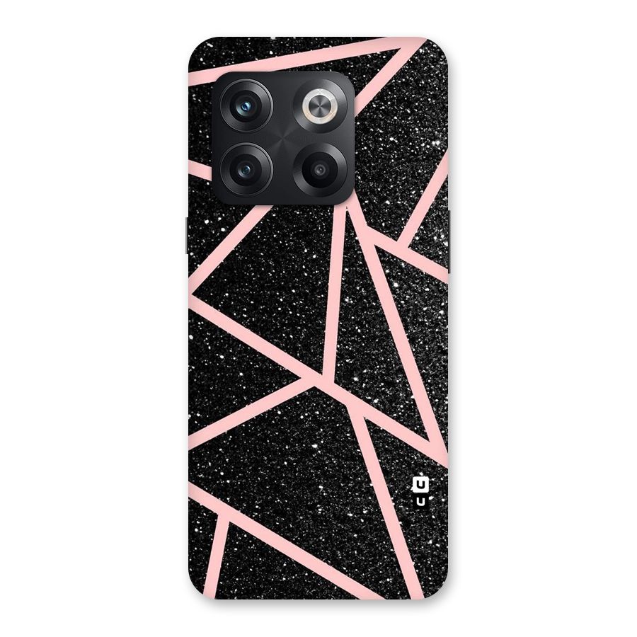 Concrete Black Pink Stripes Back Case for OnePlus 10T
