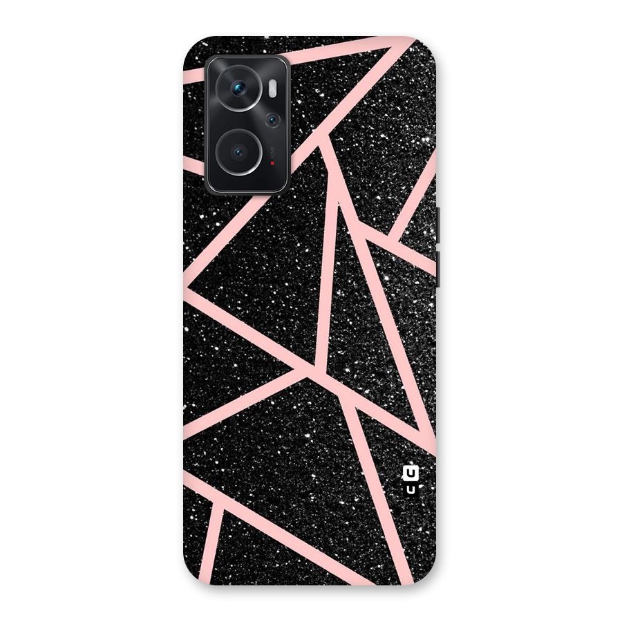 Concrete Black Pink Stripes Back Case for Oppo K10 4G