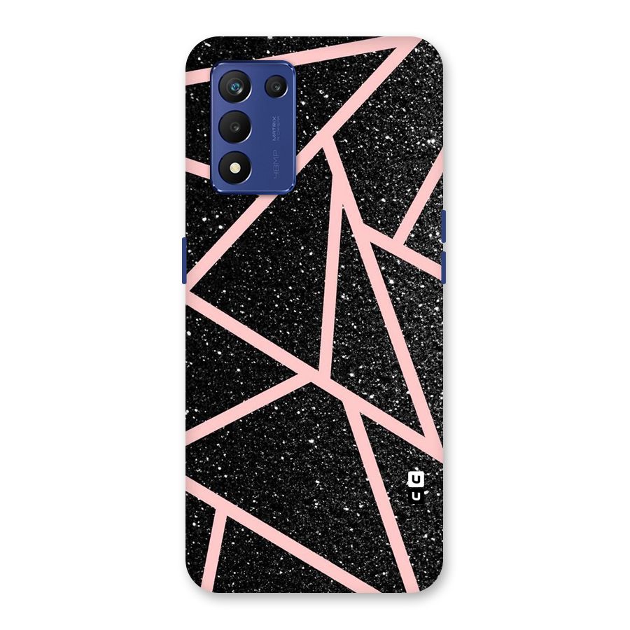 Concrete Black Pink Stripes Back Case for Realme 9 5G Speed