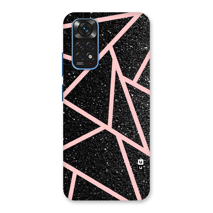 Concrete Black Pink Stripes Back Case for Redmi Note 11S