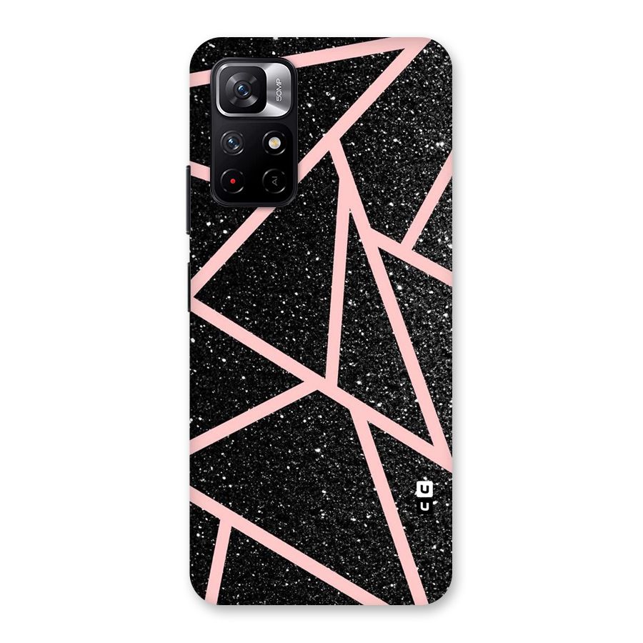 Concrete Black Pink Stripes Back Case for Redmi Note 11T 5G