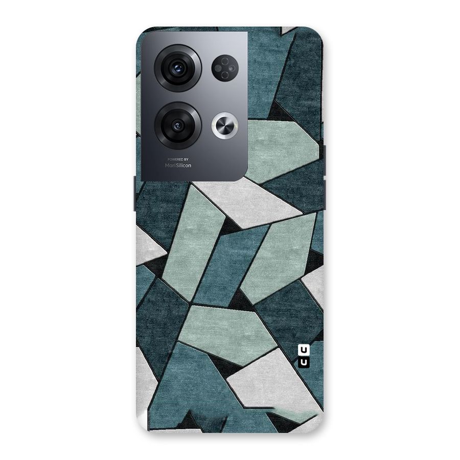 Concrete Green Abstract Back Case for Oppo Reno8 Pro 5G