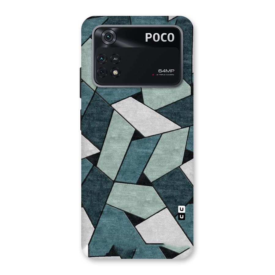 Concrete Green Abstract Back Case for Poco M4 Pro 4G