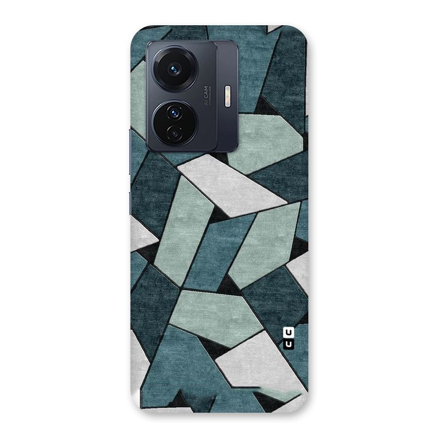 Concrete Green Abstract Back Case for Vivo T1 Pro